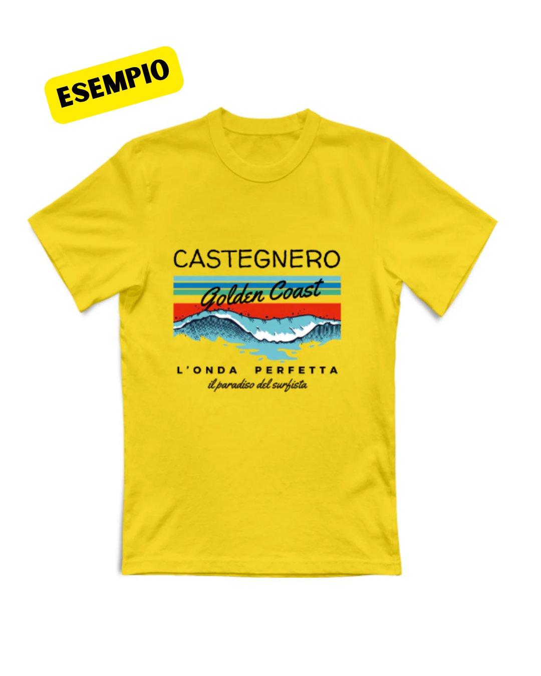 T-Shirt Personalizzata "Il Paradiso del Surfista di [Nome Paese]" — Gadget Paesino
