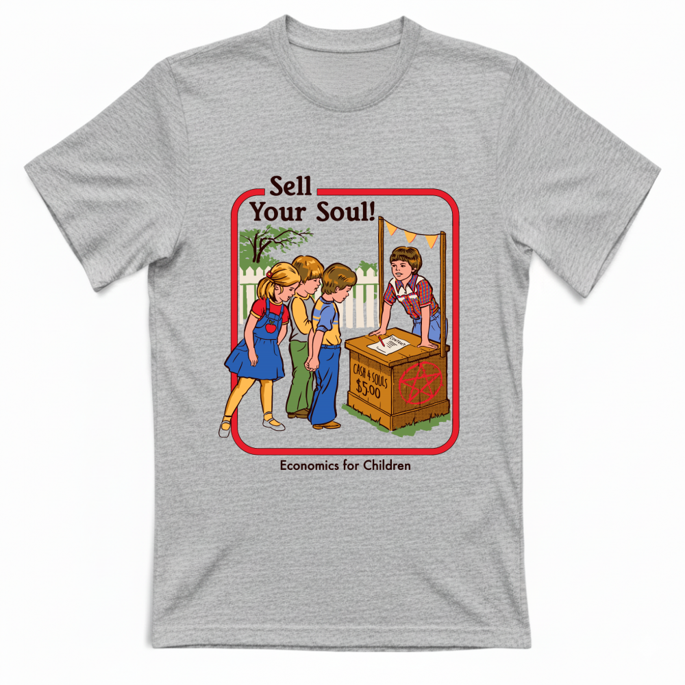 T-Shirt Unisex vendi la tua anima horror vintage