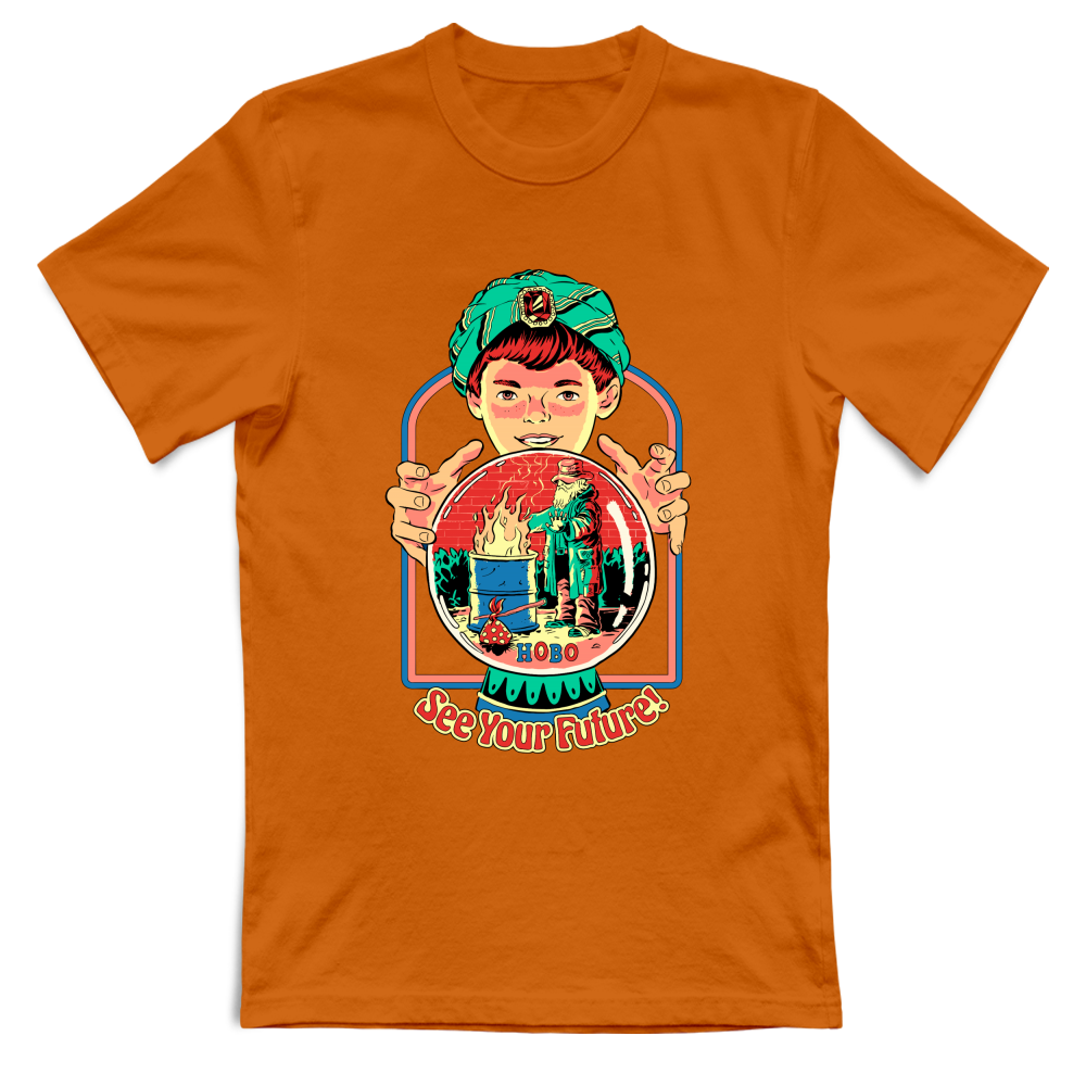 T-Shirt Unisex guarda il tuo futuro horror vintage