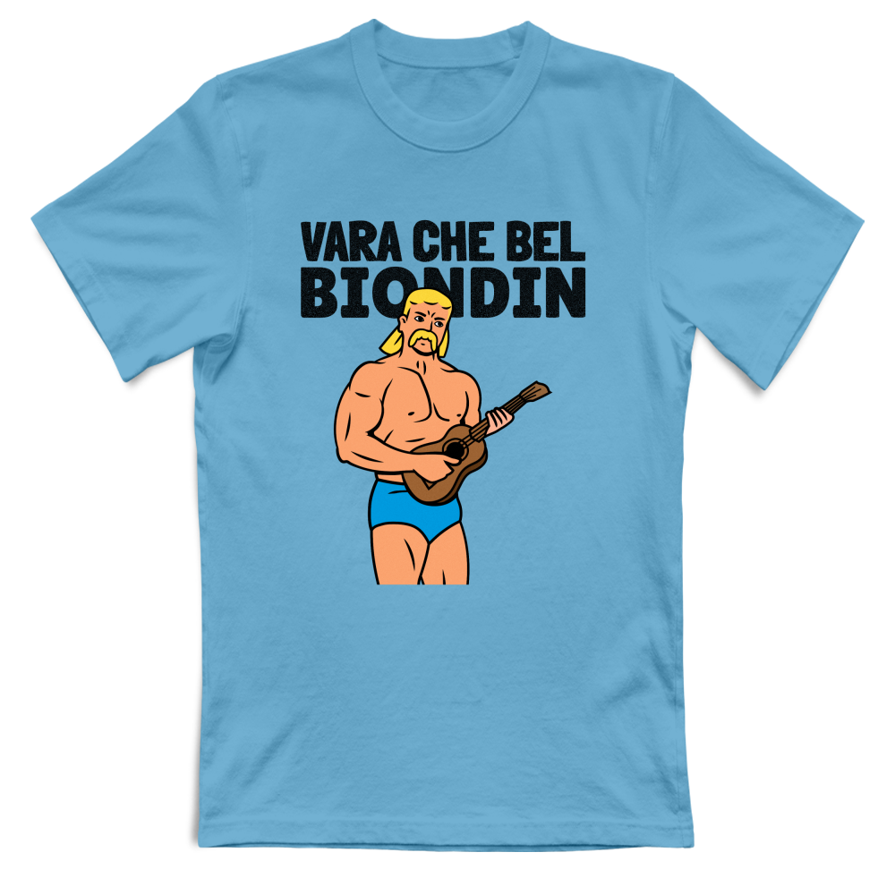 Maglietta dialetto veneto Vara Che Bel Biondin — BorninProvincia