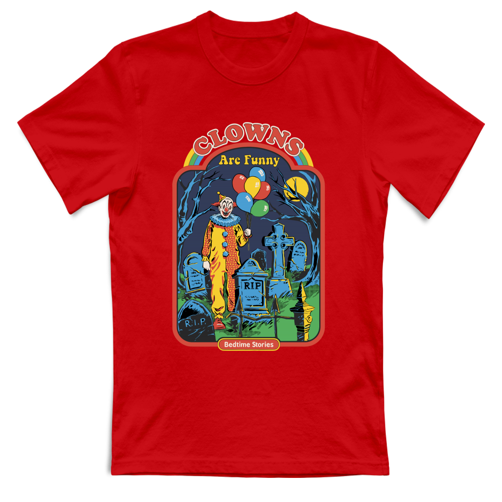 T-Shirt Unisex clowns sono simpatici horror vintage