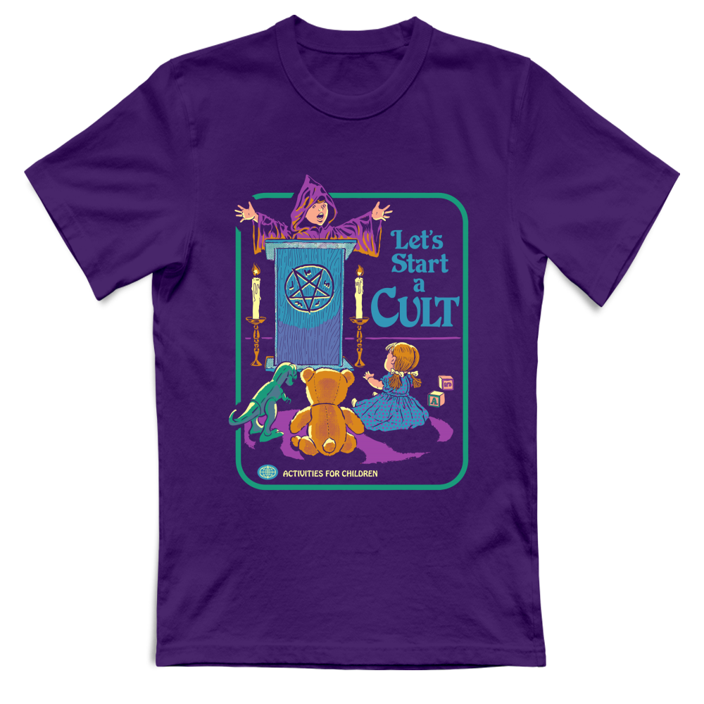 T-Shirt Unisex let s start a cult vintage horror