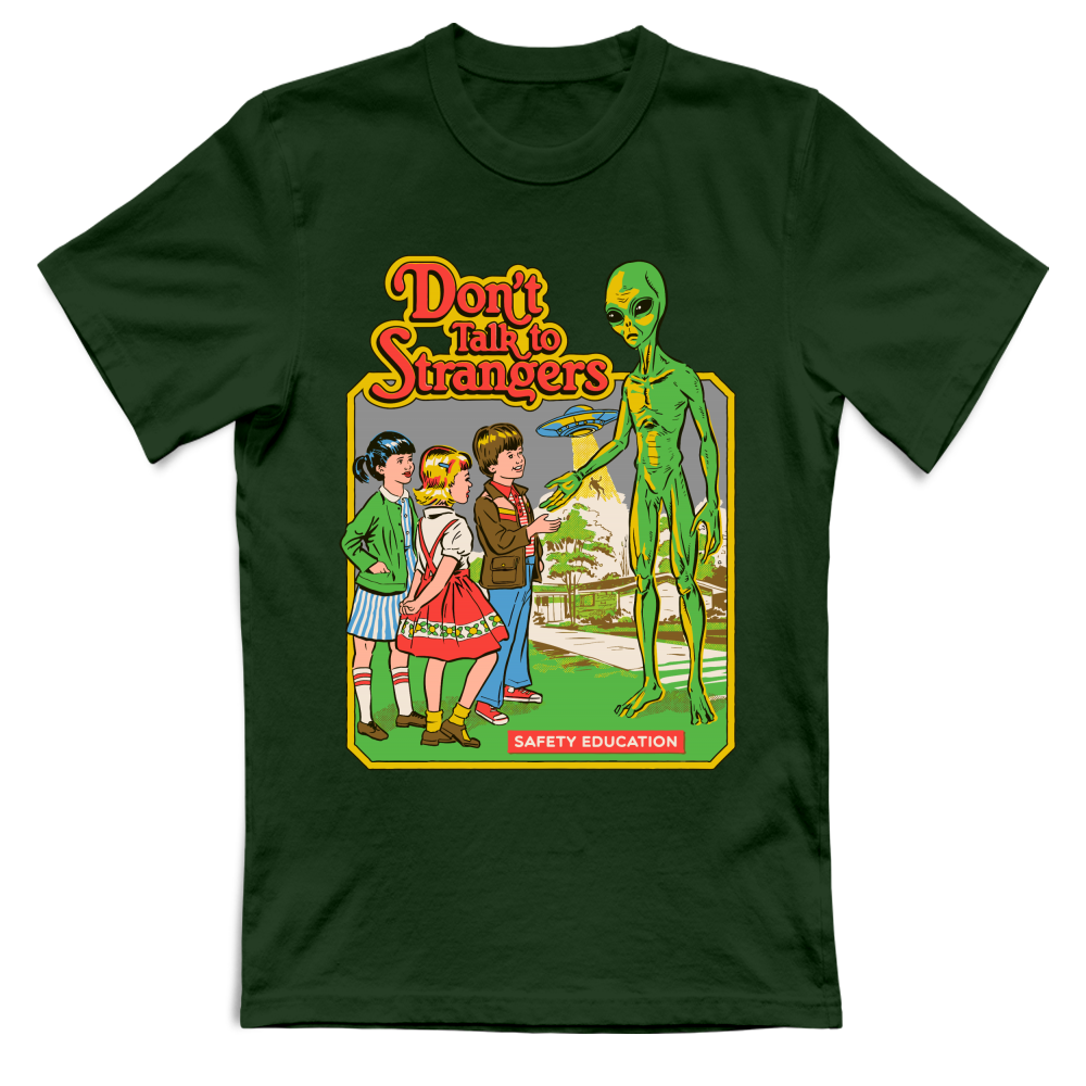 T-Shirt Unisex non parlare agli sconosciuti horror vintage