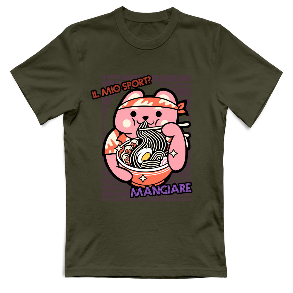 T-Shirt Unisex il mio spor mangiare