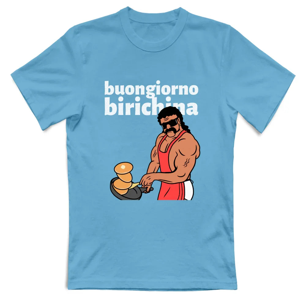 Maglietta Buongiorno Birichina Maschio Alfa variante — BorninProvincia