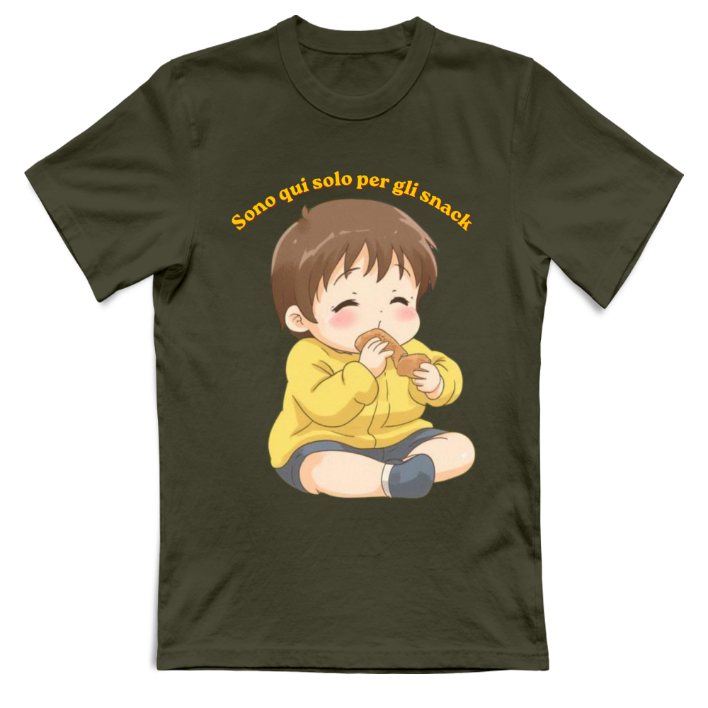 T-Shirt Unisex sono qui solo per gli snack
