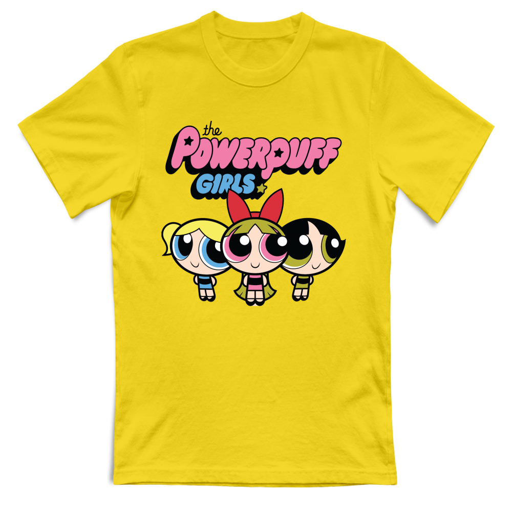 T-Shirt Unisex superchicche cartoni vintage giallo