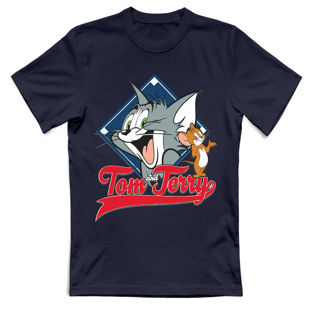 T-Shirt Unisex tom anf jerry cartoni vintage