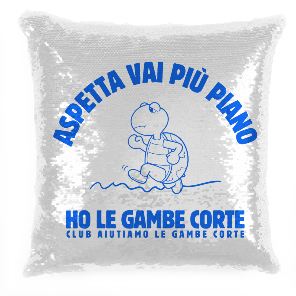 Cuscino pailettes Gambe Corte ironica — BorninProvincia