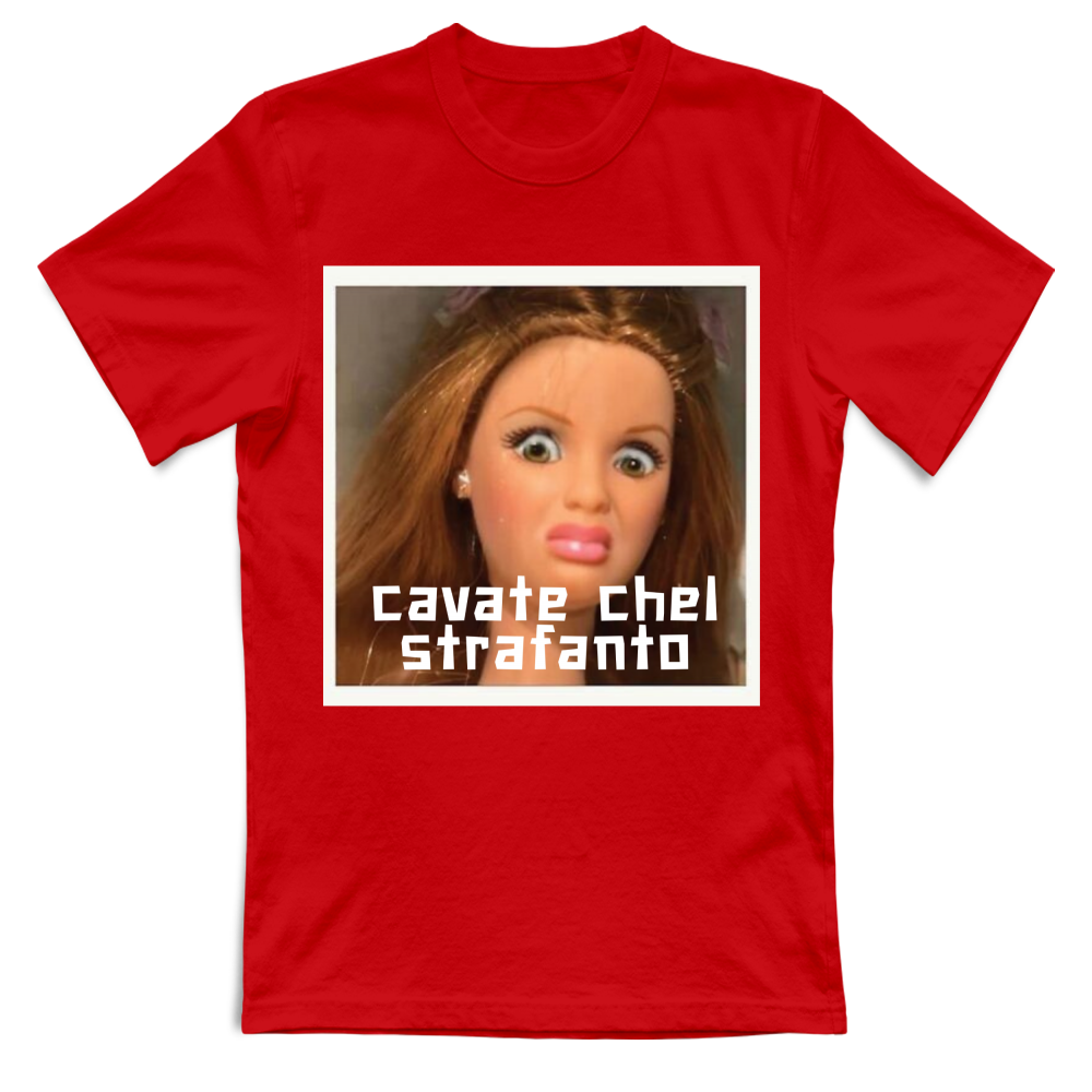 Maglietta dialetto Cavate chel strafanto — BorninProvincia