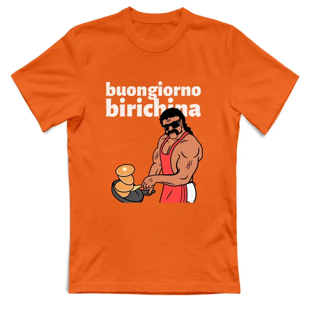 Maglietta Buongiorno Birichina Maschio Alfa — BorninProvincia