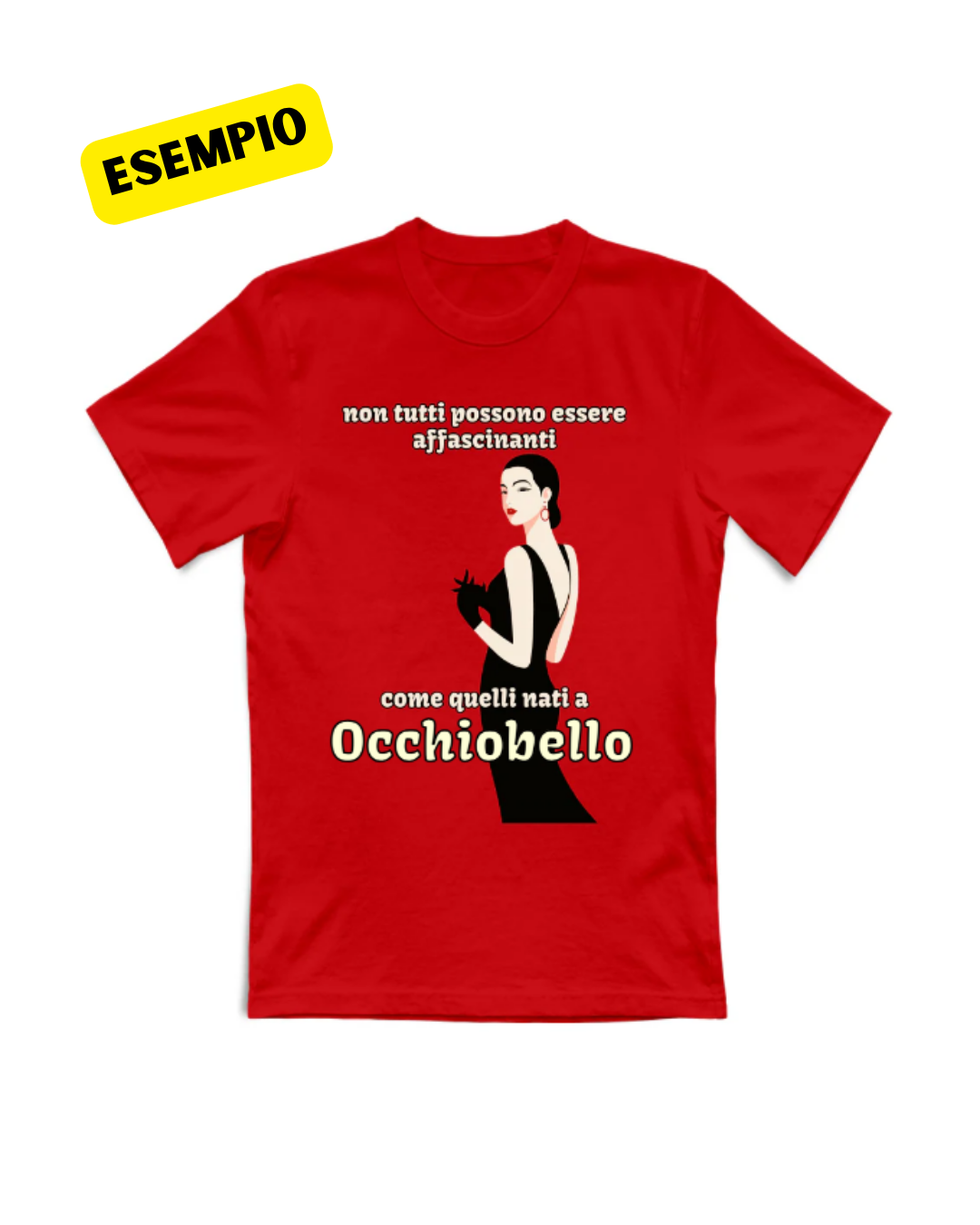 T-Shirt Personalizzata "Affascinanti Nati a [Nome Paese]" — Gadget del tuo Paesino