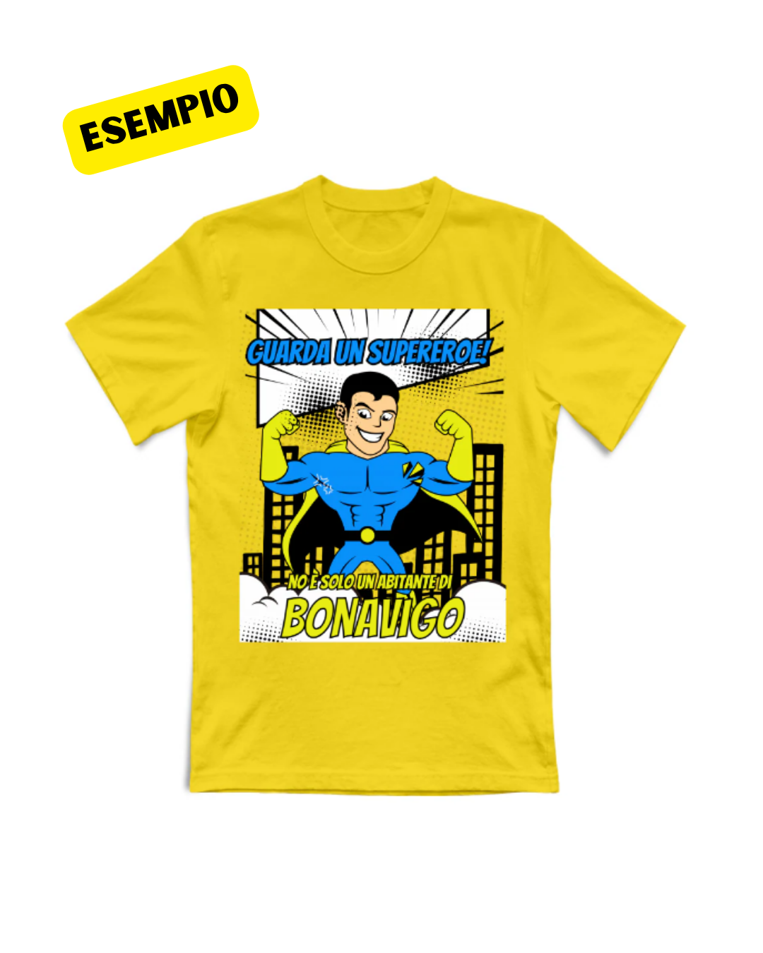 T-Shirt Unisex T-shirt PERSONALIZZATA supereroe